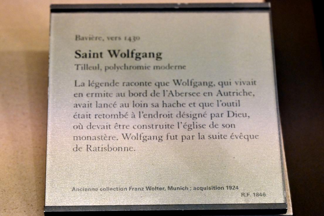 Heiliger Wolfgang, Paris, Musée du Louvre, Saal 166, um 1430, Bild 3/3
