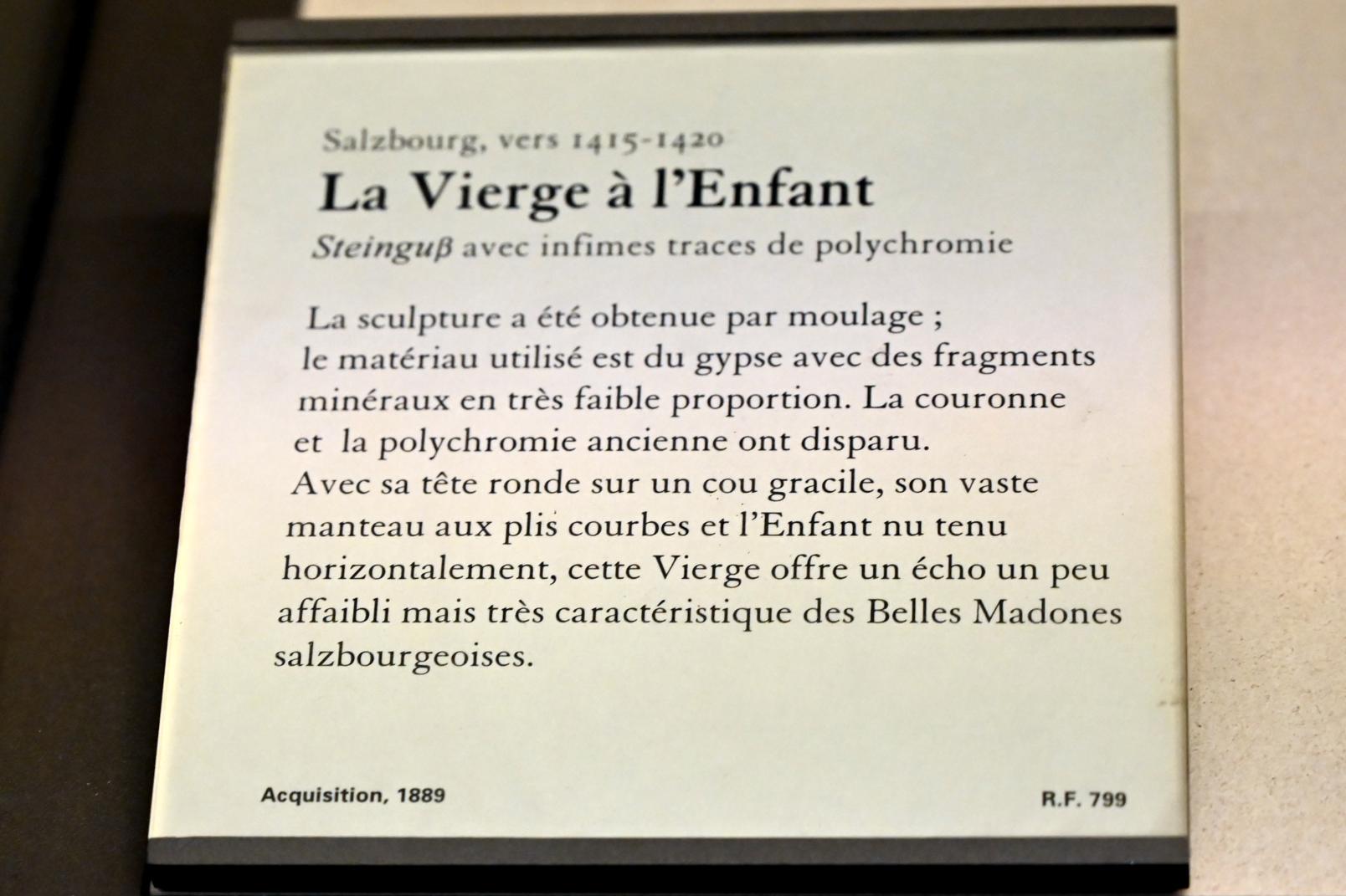 Maria mit Kind, Paris, Musée du Louvre, Saal 166, um 1415–1420, Bild 2/2
