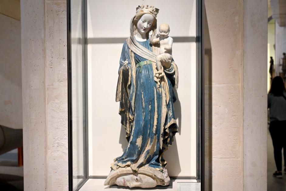 Maria mit Kind auf der Mondsichel, Eltville am Rhein, ehem. Zisterzienserkloster Eberbach, jetzt Paris, Musée du Louvre, Saal 166, um 1415