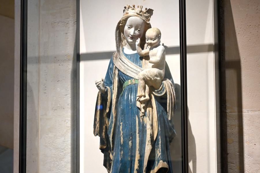 Maria mit Kind auf der Mondsichel, Eltville am Rhein, ehem. Zisterzienserkloster Eberbach, jetzt Paris, Musée du Louvre, Saal 166, um 1415, Bild 2/3