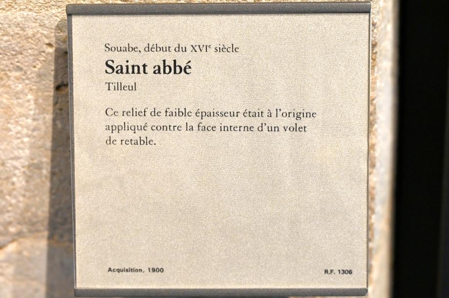 Heiliger Abt, Paris, Musée du Louvre, Saal 169, Beginn 16. Jhd., Bild 2/2
