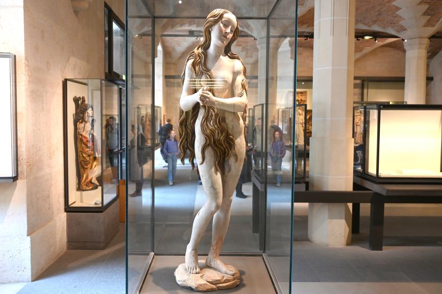 Gregor Erhart (1501–1520), Heilige Maria Magdalena, Augsburg, ehem. Dominikanerkloster St. Magdalena, Klosterkirche, jetzt Paris, Musée du Louvre, Saal 169, um 1515–1520, Bild 2/7