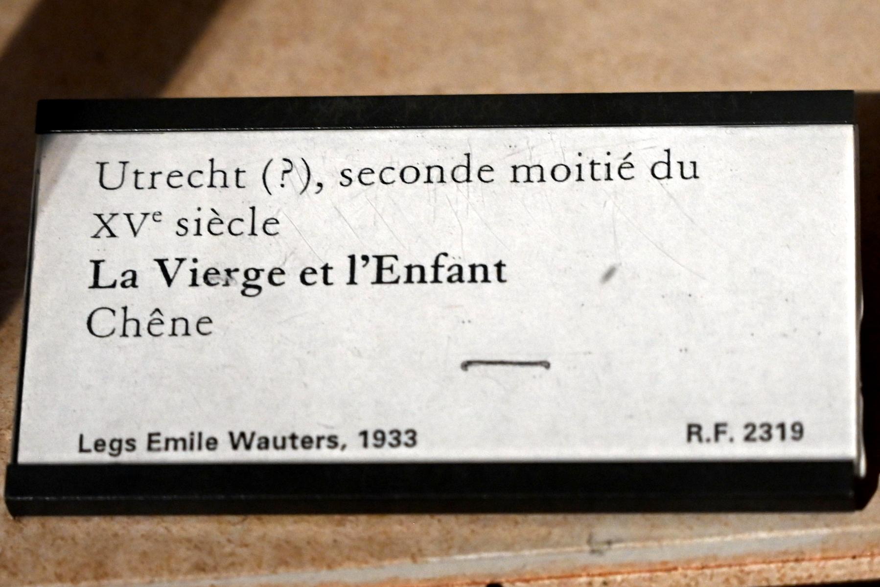 Maria mit Kind, Paris, Musée du Louvre, Saal 169, 2. Hälfte 15. Jhd., Bild 2/2
