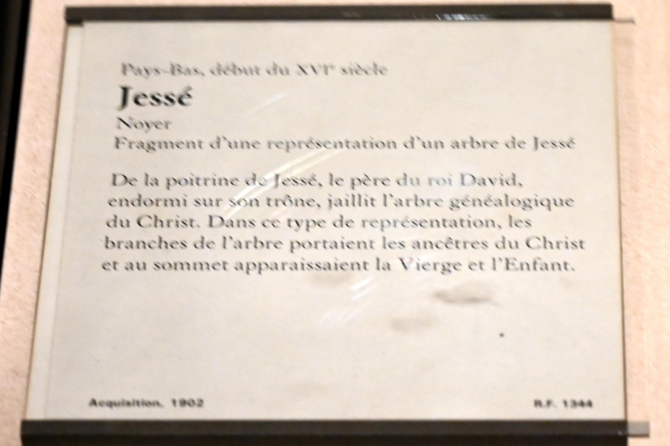 Jesse, Paris, Musée du Louvre, Saal 169, Beginn 16. Jhd., Bild 4/4