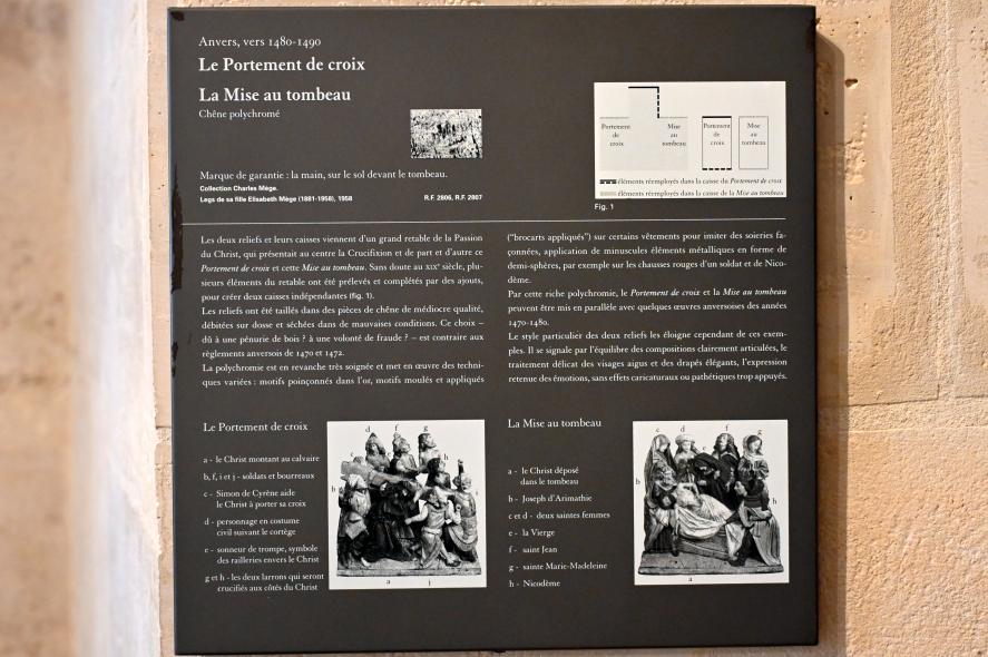 Grablegung Christi, Paris, Musée du Louvre, Saal 169, um 1480–1490, Bild 4/4