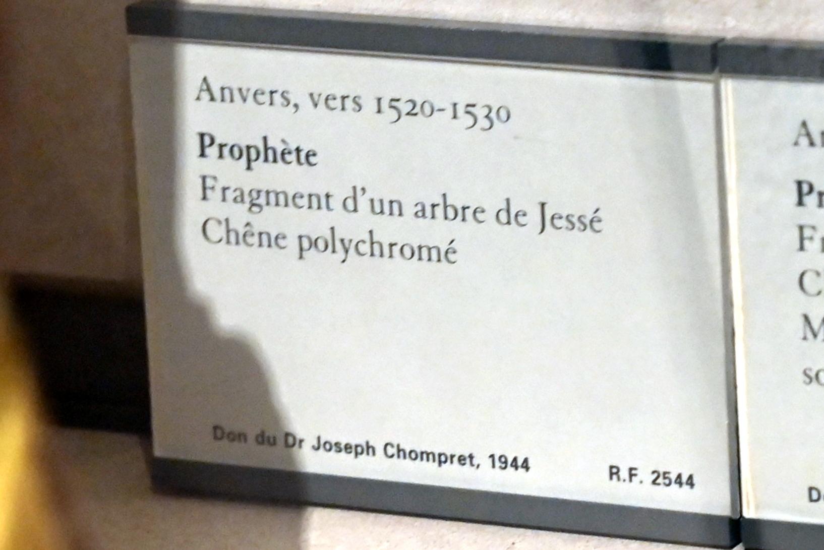 Prophet, Paris, Musée du Louvre, Saal 169, um 1520–1530, Bild 2/2