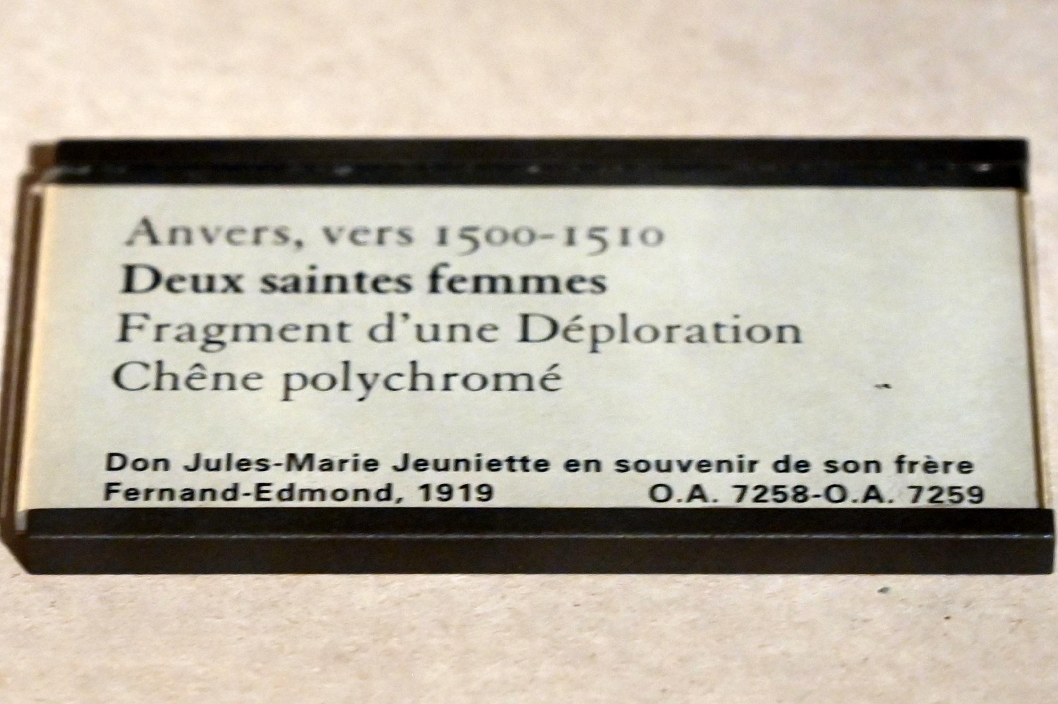 Zwei weibliche Heilige, Paris, Musée du Louvre, Saal 169, um 1500–1510, Bild 3/3