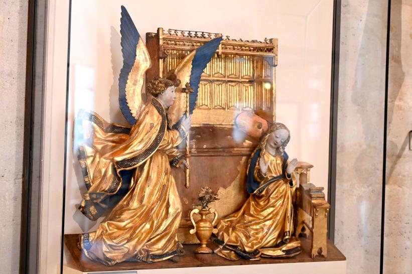 Mariä Verkündigung, Paris, Musée du Louvre, Saal 169, um 1500–1510, Bild 2/4