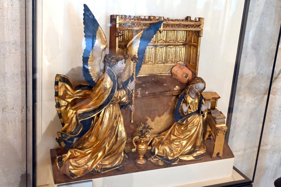 Mariä Verkündigung, Paris, Musée du Louvre, Saal 169, um 1500–1510, Bild 3/4
