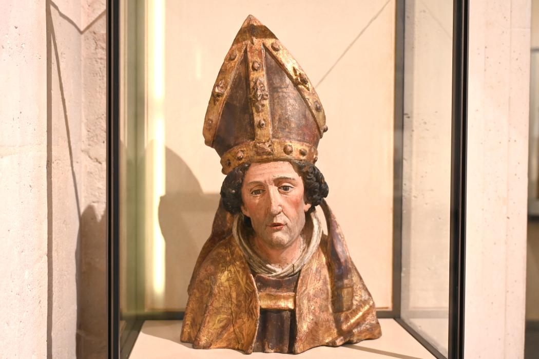 Bischofsbüste, Paris, Musée du Louvre, Saal 169, um 1490–1500, Bild 1/3