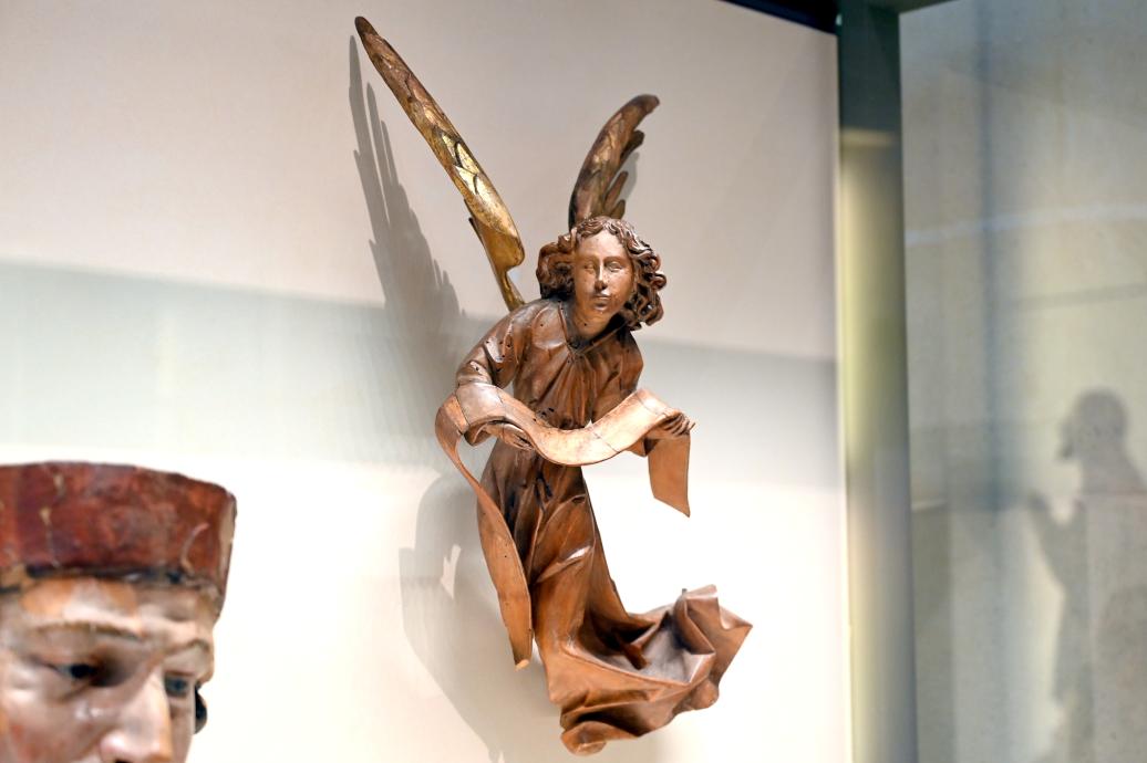 Fliegender Engel mit Spruchband, Paris, Musée du Louvre, Saal 169, um 1490–1500, Bild 2/3