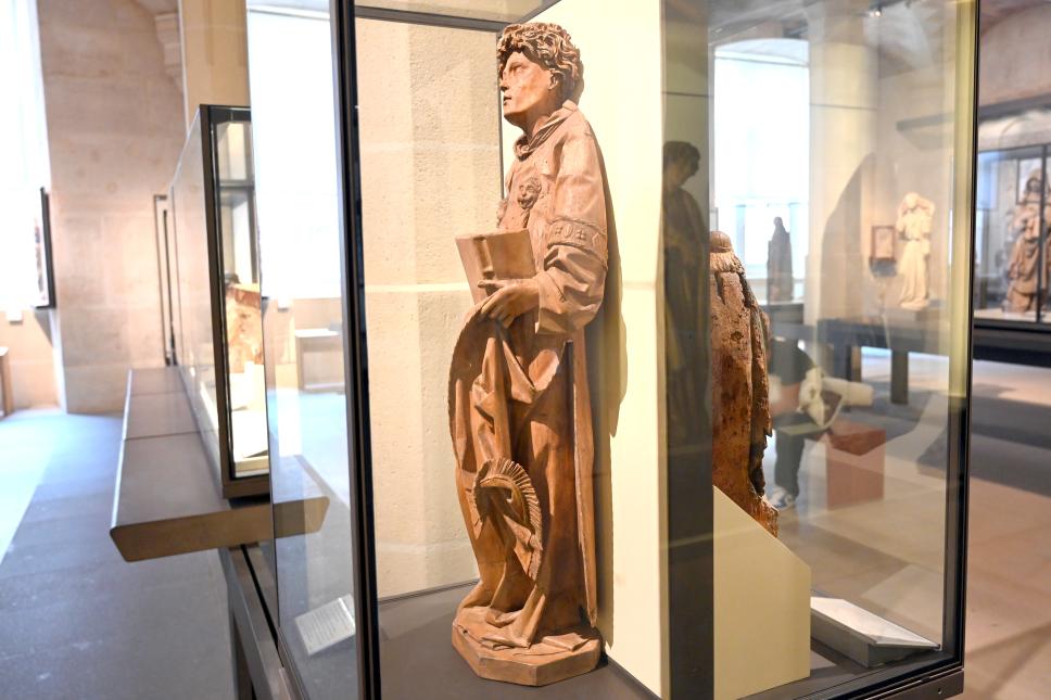 Heiliger Diakon (Laurentius?), Paris, Musée du Louvre, Saal 169, um 1500, Bild 2/3