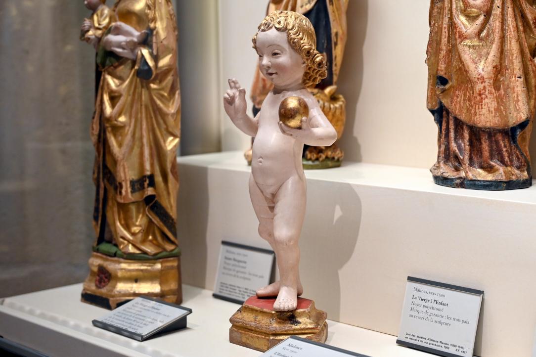 Segnender Jesusknabe mit der Weltkugel, Paris, Musée du Louvre, Saal 169, um 1500, Bild 2/3