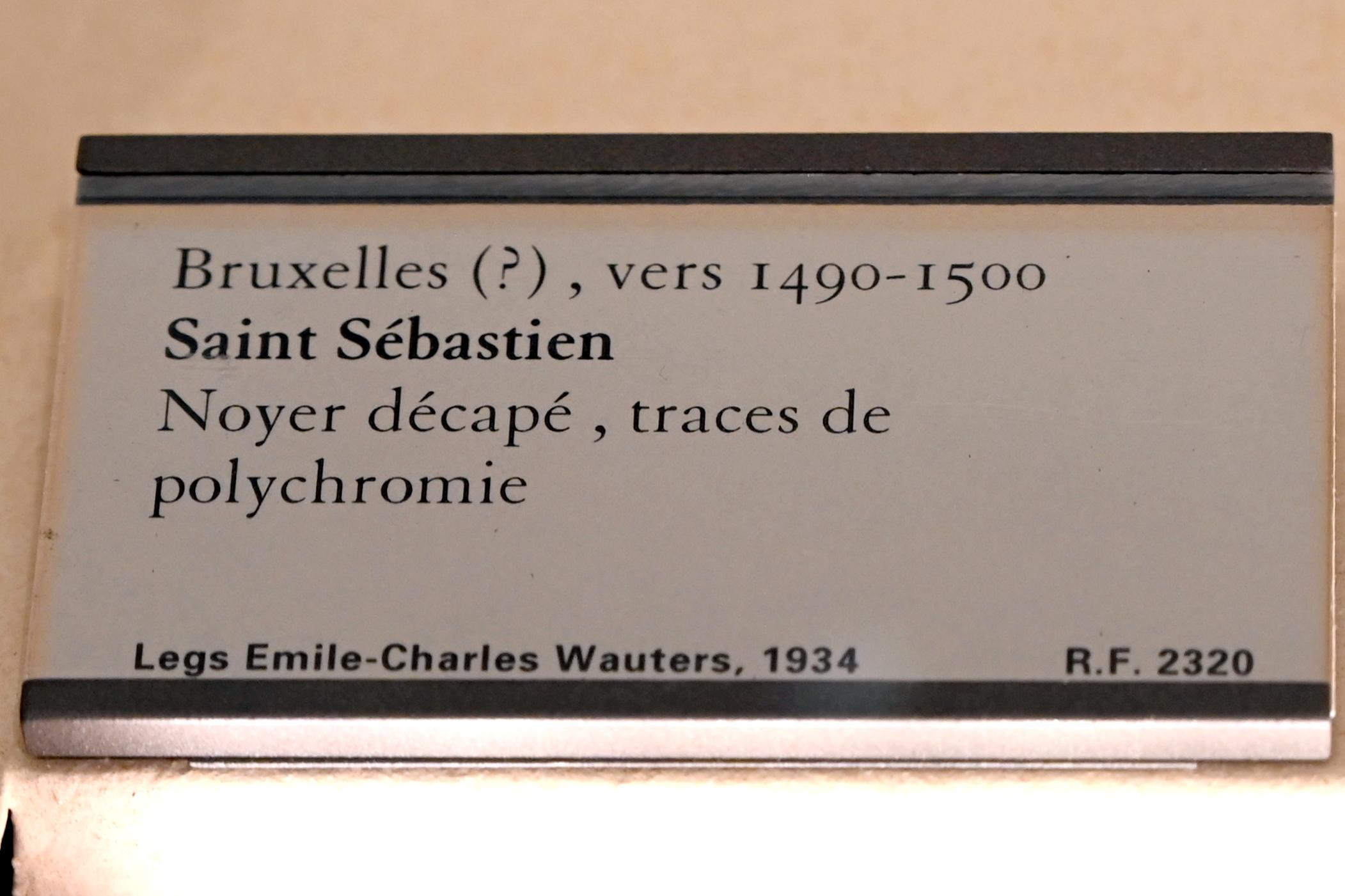 Heiliger Sebastian, Paris, Musée du Louvre, Saal 169, um 1490–1500, Bild 3/3
