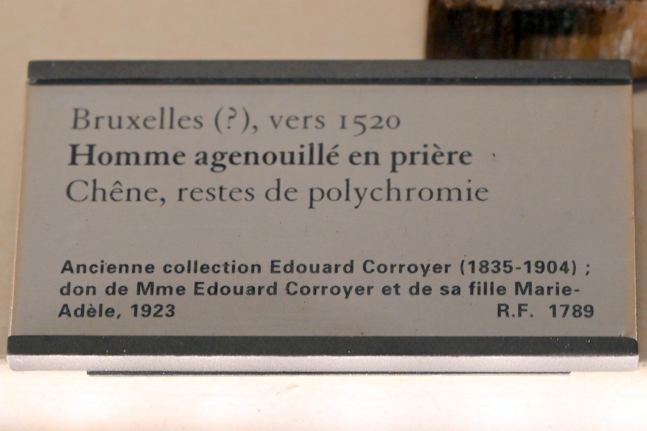 Kniender Mann im Gebet, Paris, Musée du Louvre, Saal 169, um 1520, Bild 3/3