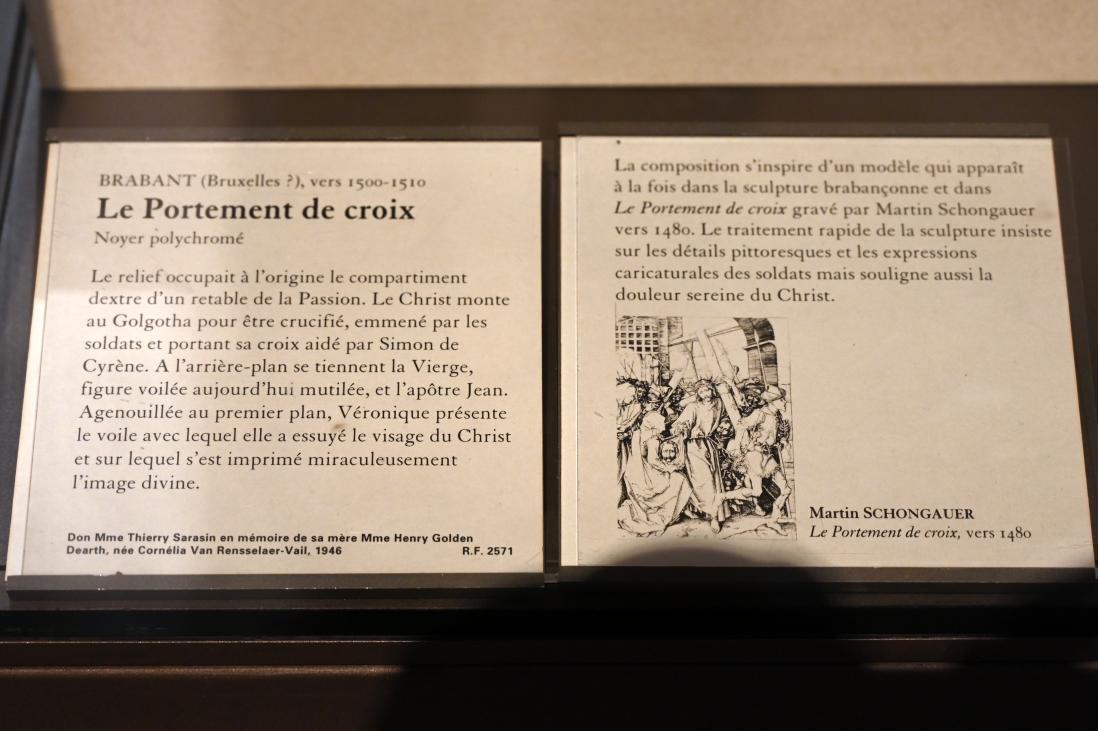 Kreuztragung Christi, Paris, Musée du Louvre, Saal 169, um 1500–1510, Bild 3/3