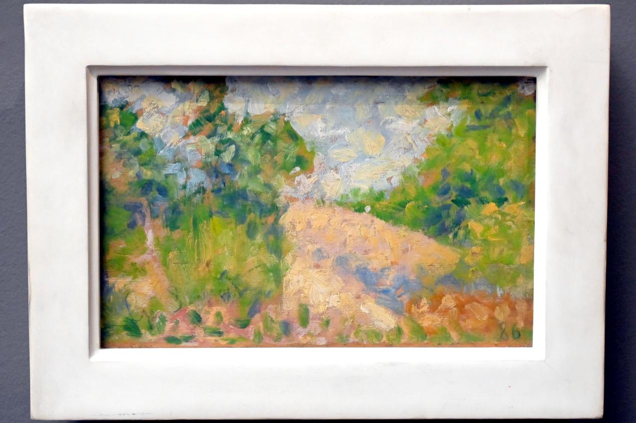Georges Seurat (1879–1891), Landschaft in Rosa, Paris, Musée d’Orsay, um 1879