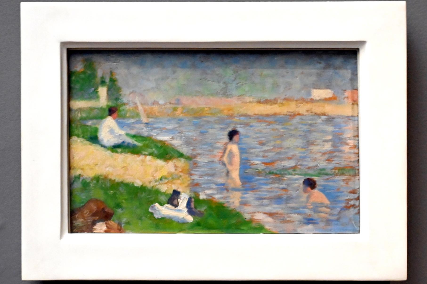 Georges Seurat (1879–1891), Studie für Badende bei Asnières, Paris, Musée d’Orsay, 1883