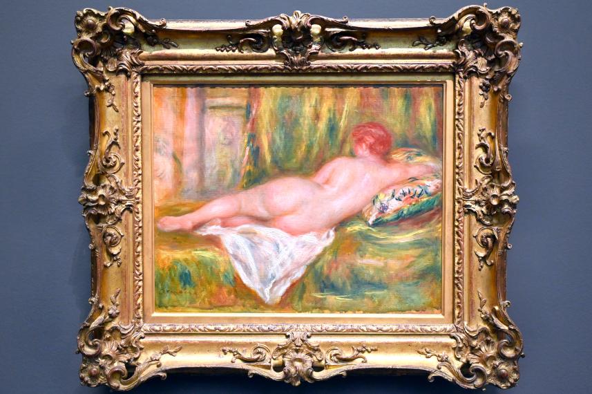 Auguste Renoir (Pierre-Auguste Renoir) (1866–1918), Liegender Akt, von hinten gesehen (Ruhe nach dem Bad), Paris, Musée d’Orsay, um 1909