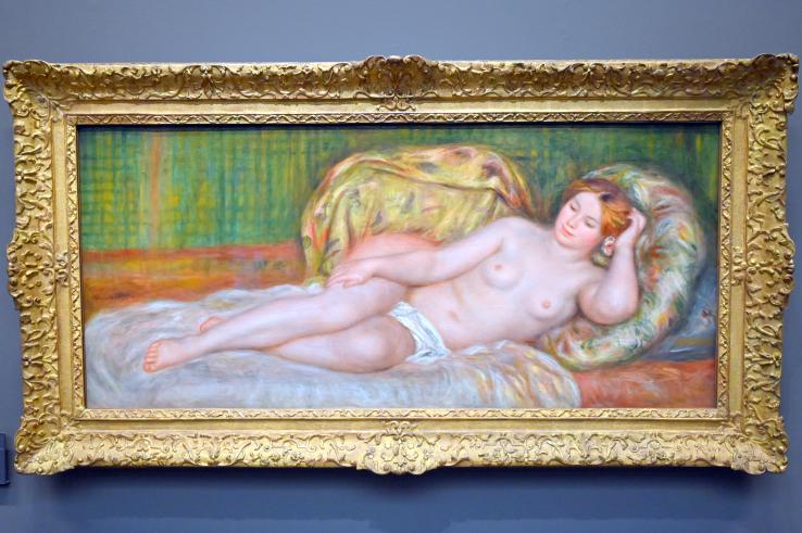 Auguste Renoir (Pierre-Auguste Renoir) (1866–1918), Großer Akt (Akt auf den Kissen), Paris, Musée d’Orsay, 1907
