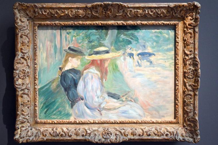 Berthe Morisot (1870–1894), Auf einer Bank im Wald von Boulogne, Paris, Musée d’Orsay, 1894