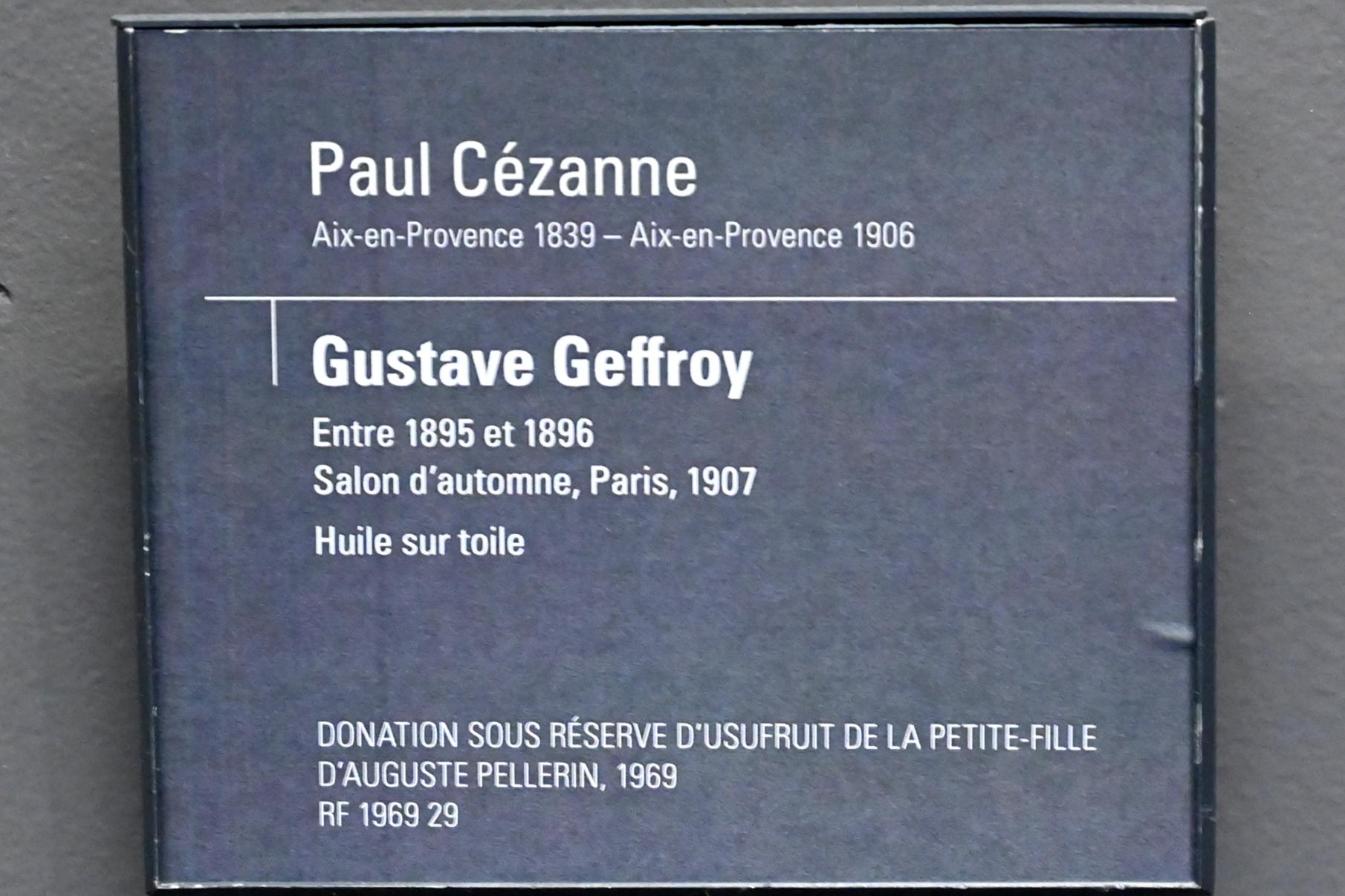Paul Cézanne (1866–1906), Gustave Geffroy, Paris, Musée d’Orsay, 1895–1896, Bild 2/2