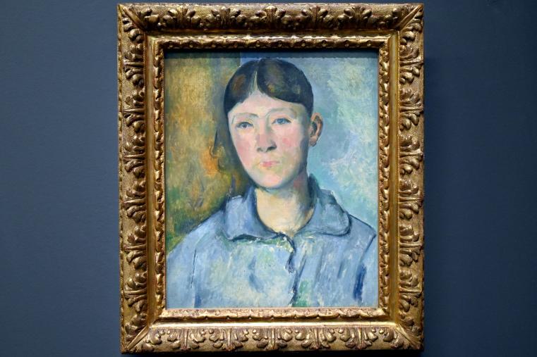 Paul Cézanne (1866–1906), Porträt der Madame Cézanne, Paris, Musée d’Orsay, 1885–1890