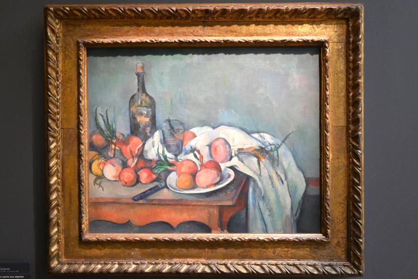 Paul Cézanne (1866–1906), Stillleben mit Zwiebeln, Paris, Musée d’Orsay, 1896–1898