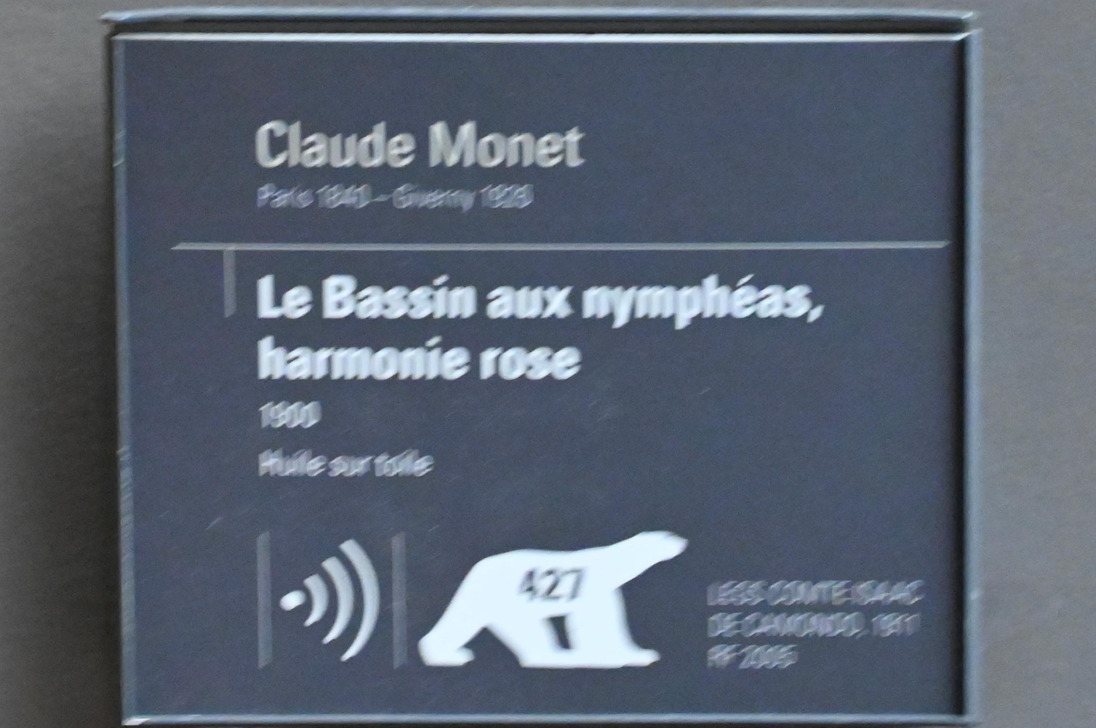 Claude Monet (1864–1925), Der Seerosenteich (Rosa Harmonie ), Paris, Musée d’Orsay, 1900, Bild 2/2