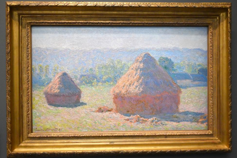 Claude Monet (1864–1925), Heuschober im Spätsommer, Paris, Musée d’Orsay, 1891