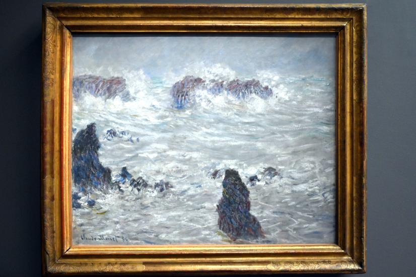 Claude Monet (1864–1925), Sturm an der Küste von Belle-Île, Paris, Musée d’Orsay, 1886
