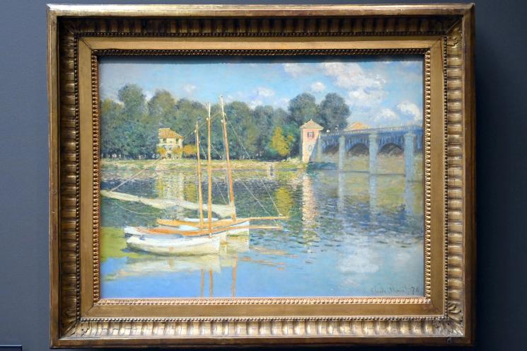 Claude Monet (1864–1925), Der Pont d'Argenteuil (Pont d'Argenteuil und die Boote), Paris, Musée d’Orsay, 1874
