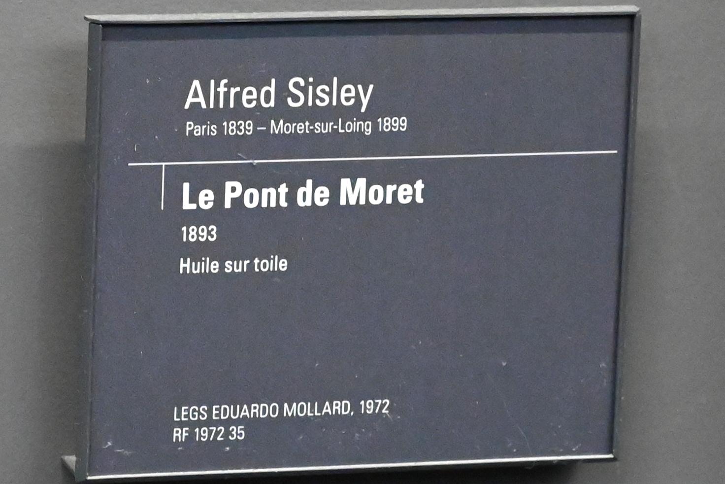 Alfred Sisley (1872–1896), Brücke von Moret, Paris, Musée d’Orsay, 1893, Bild 2/2