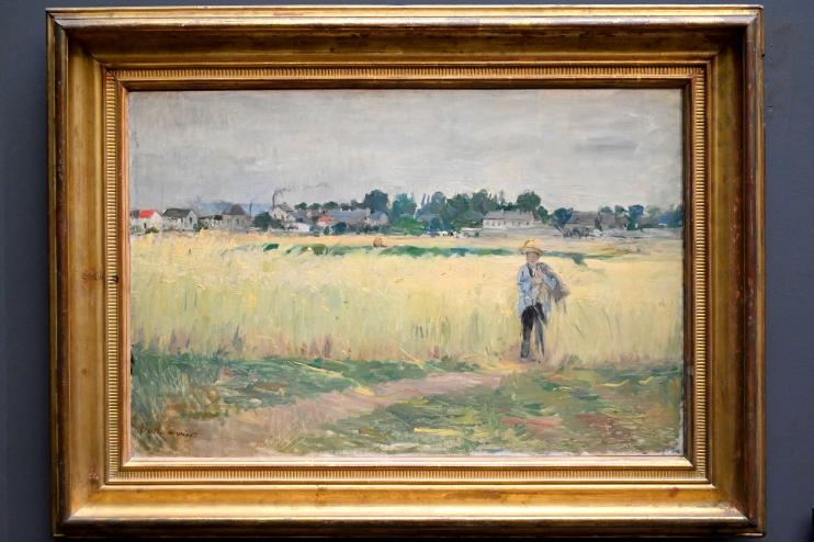 Berthe Morisot (1870–1894), Im Kornfeld (Weizenfeld), Paris, Musée d’Orsay, 1875