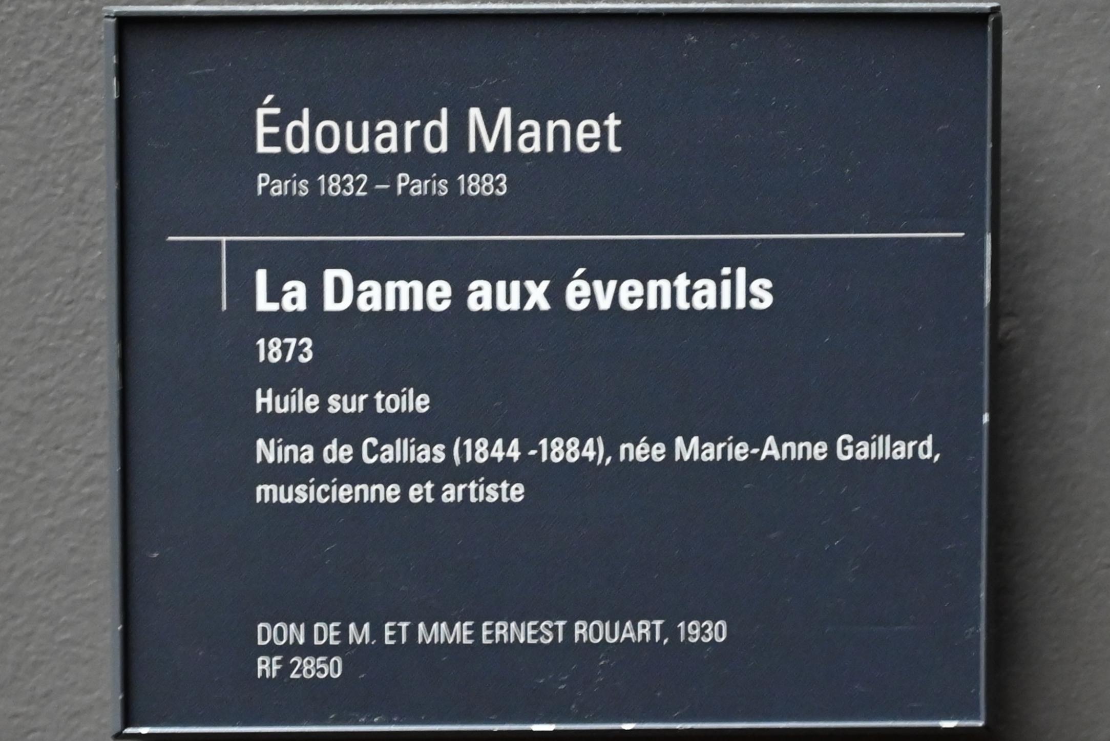 Édouard Manet (1855–1882), Die Dame mit den Fächern, Paris, Musée d’Orsay, 1873, Bild 2/2