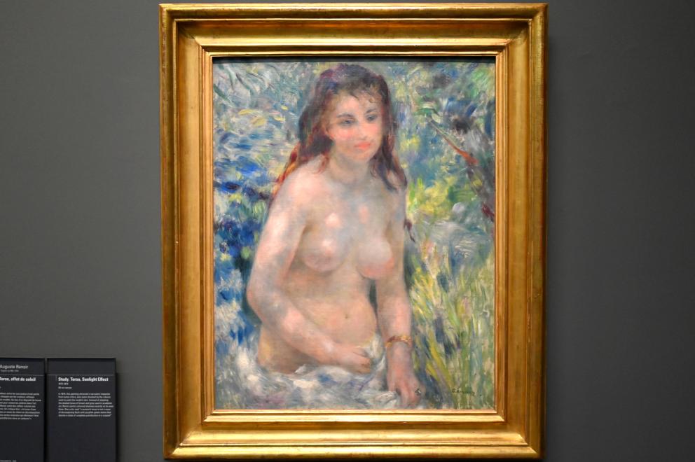 Auguste Renoir (Pierre-Auguste Renoir) (1866–1918), Studie. Torso, Sonneneffekt, Paris, Musée d’Orsay, 1875–1876