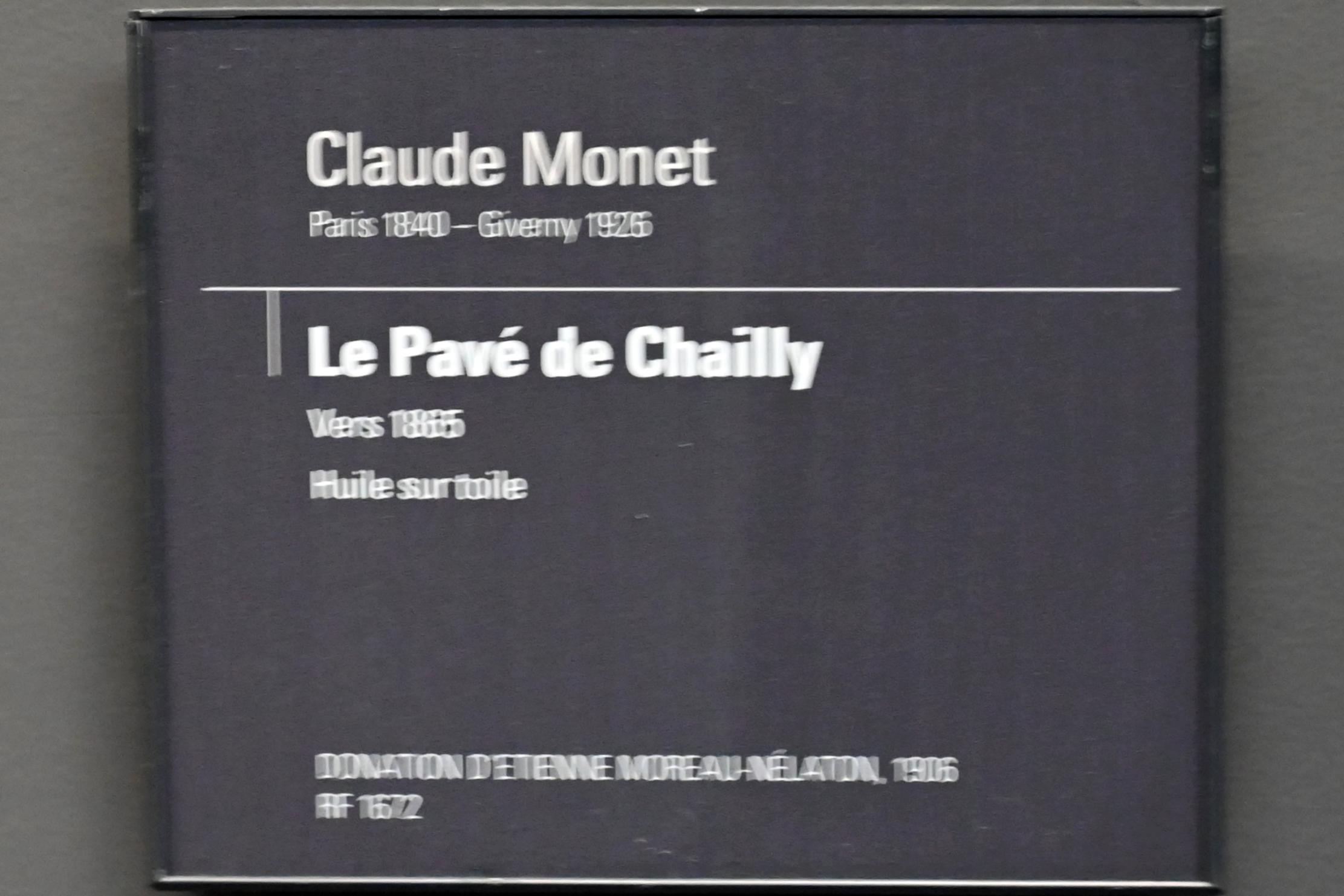 Claude Monet (1864–1925), Le Pavé de Chailly im Wald von Fontainebleau, Paris, Musée d’Orsay, um 1865, Bild 2/2