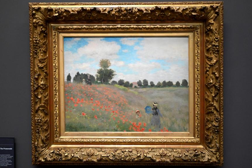 Claude Monet (1864–1925), Mohnblumen (Der Spaziergang), Paris, Musée d’Orsay, 1873
