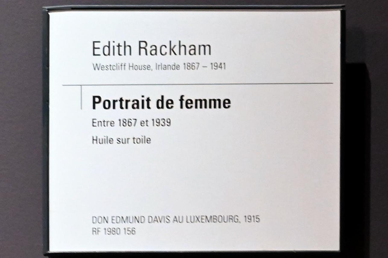 Edyth Starkie (Edyth Rackham) (Undatiert), Porträt einer Frau, Paris, Musée d’Orsay, Undatiert, Bild 2/2