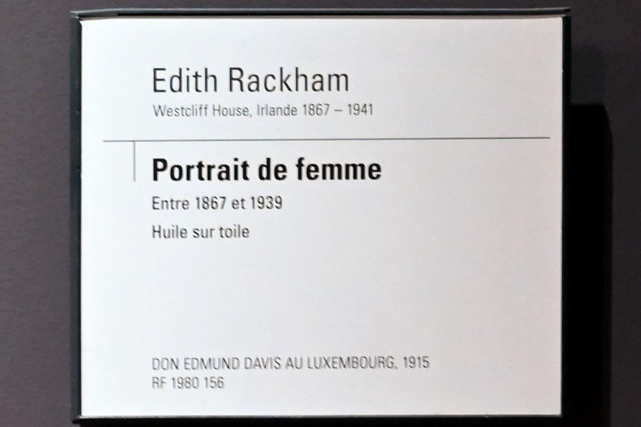 Edyth Starkie (Edyth Rackham) (Undatiert), Porträt einer Frau, Paris, Musée d’Orsay, Undatiert, Bild 2/2