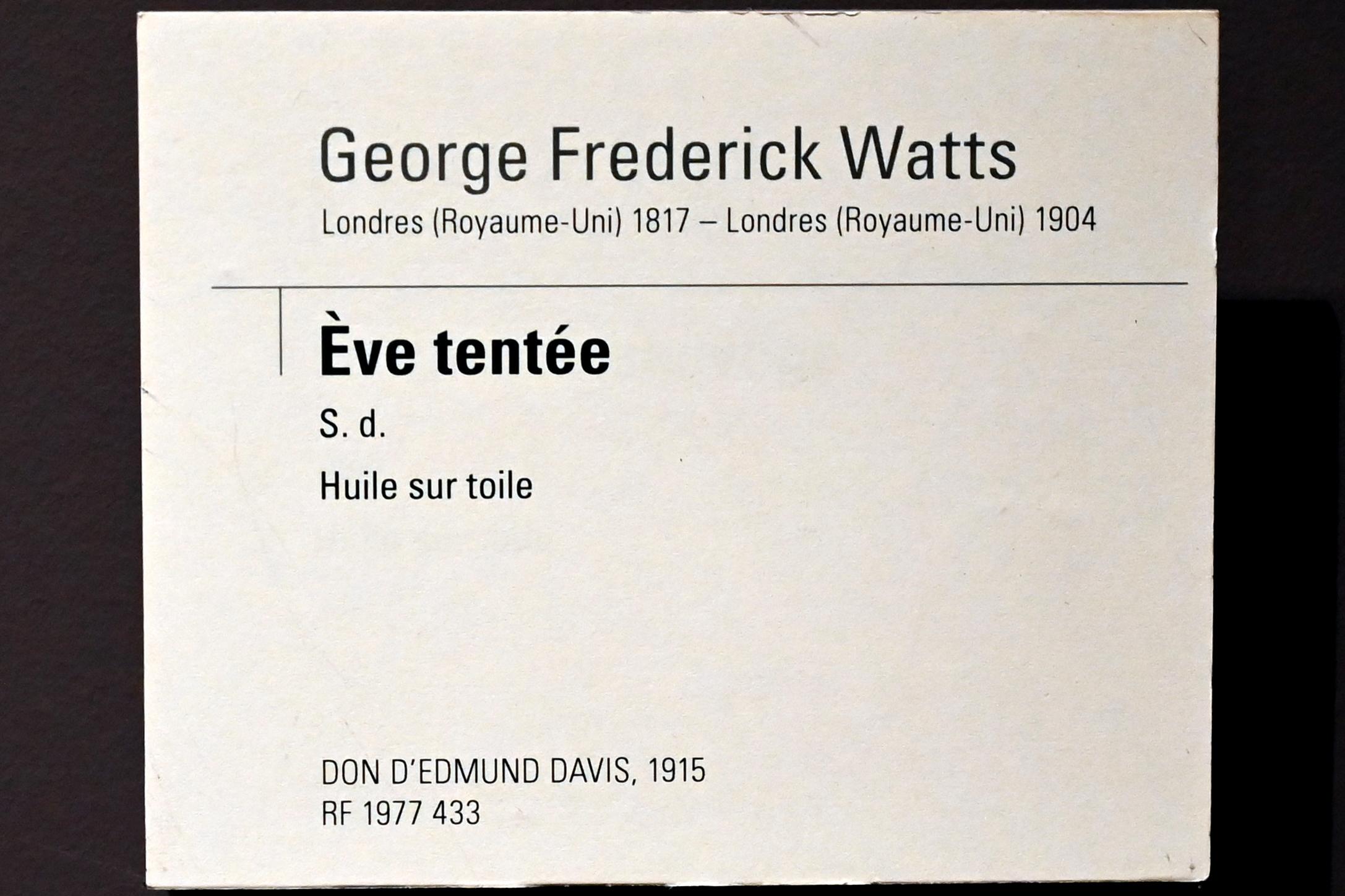 George Frederic Watts (1884), Versuchung Evas, Paris, Musée d’Orsay, Undatiert, Bild 2/2