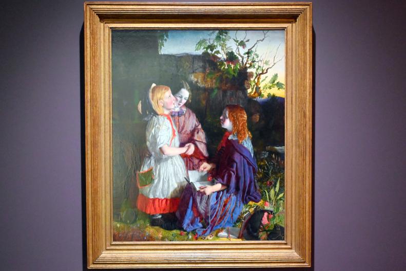 Robert Braithwaite Martineau (1860), Drei kleine Mädchen in einer Landschaft, Paris, Musée d’Orsay, um 1860
