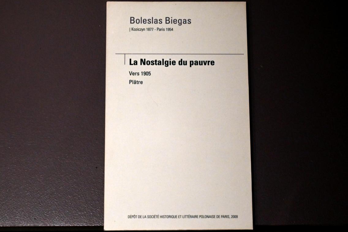 Bolesław Biegas (1892–1922), Nostalgie der Armen, Paris, Musée d’Orsay, um 1905, Bild 3/3