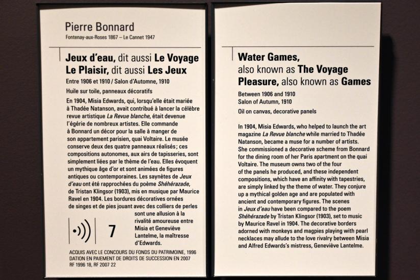 Pierre Bonnard (1893–1943), Wasserspiele (Reisefreuden), Paris, Musée d’Orsay, vor 1910, Bild 2/2