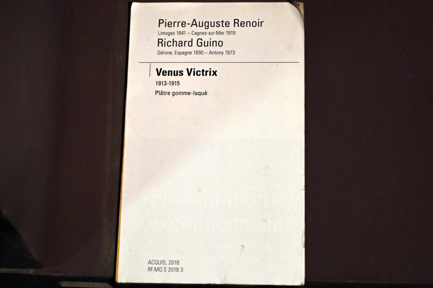 Auguste Renoir (Pierre-Auguste Renoir) (1866–1918), Venus Victrix, Paris, Musée d’Orsay, 1913–1915, Bild 3/3