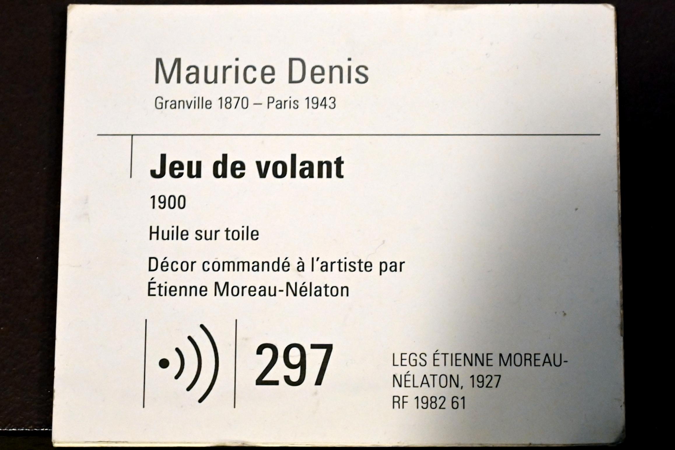 Maurice Denis (1896–1928), Federball, Paris, Musée d’Orsay, 1900, Bild 2/2