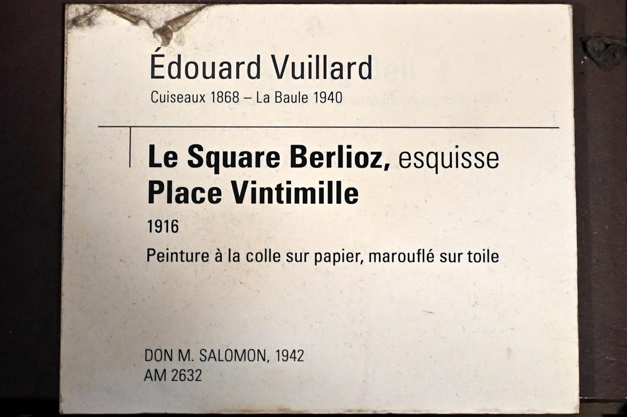 Édouard Vuillard (1889–1939), Le Square Berlioz, ehemals Place Vintimille, Paris, Musée d’Orsay, 1916, Bild 2/2
