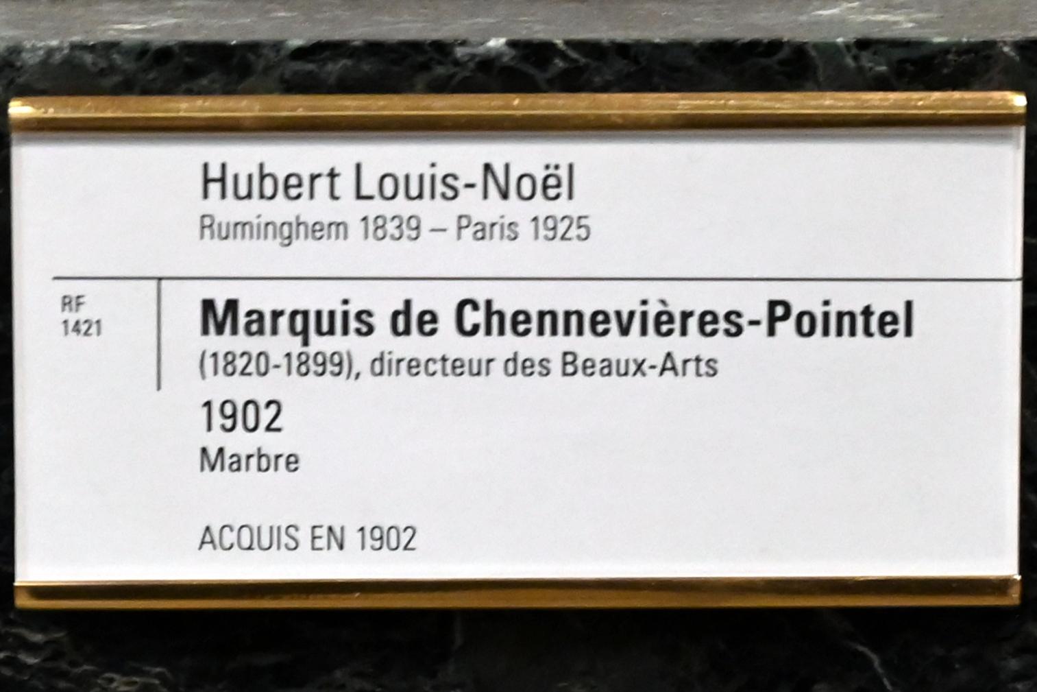 Louis Noël (Hubert Noël Louis) (1902), Marquis von Chennevières-Pointel, Paris, Musée d’Orsay, 1902, Bild 3/3