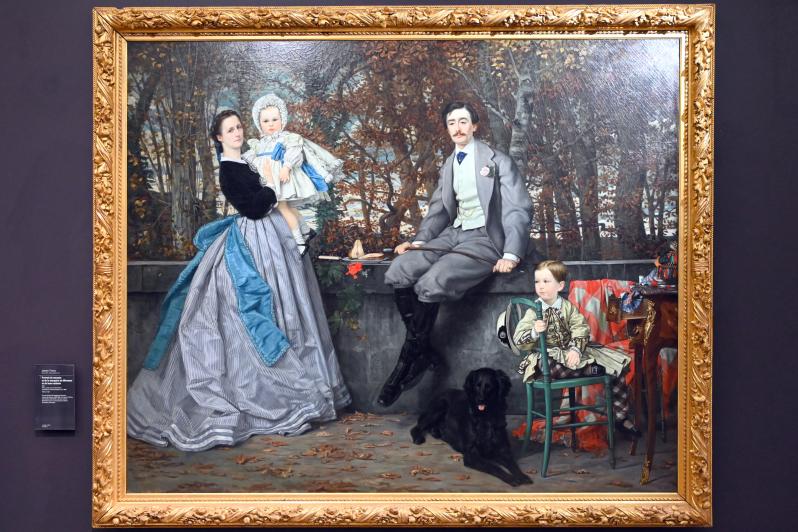 James Tissot (1860–1876), Porträt des Marquis und der Marquise de Miramon und ihrer Kinder, Paris, Musée d’Orsay, 1865