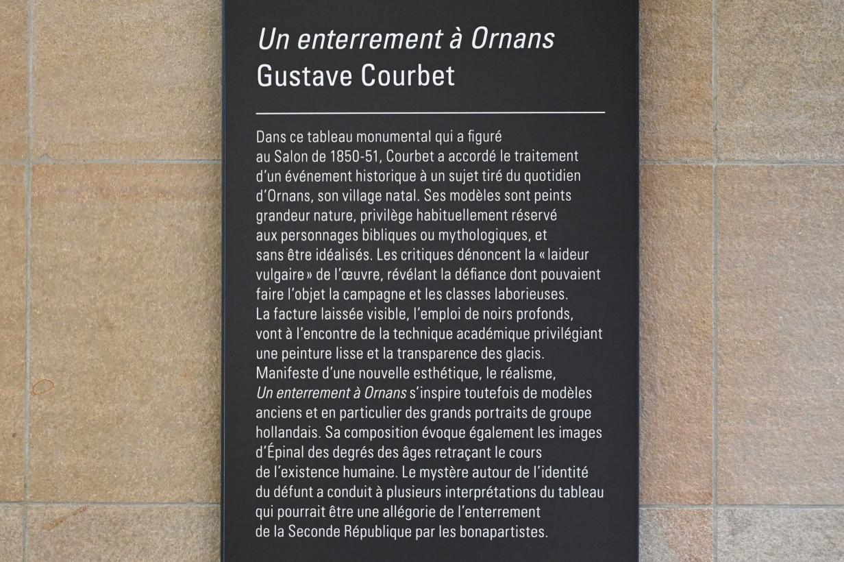 Gustave Courbet (1849–1874), Beerdigung in Ornans, Paris, Musée d’Orsay, 1849–1850, Bild 3/4